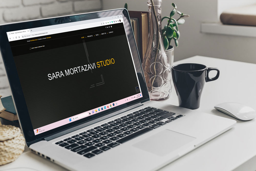 طراحی وب سایت شخصی سارا مرتضوی توسط سورنا دیزاین